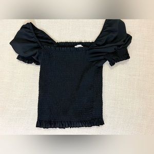 Juniors black blouse